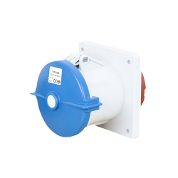 Waterproof Industrial Connector Socket 3Pin 125A 400V 2P+E IP44