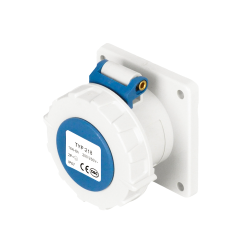 Waterproof Industrial Connector Socket 3Pin 16A 230V 2P+E IP67