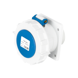Waterproof Industrial Connector Socket 3Pin 32A 230V 2P+E IP67