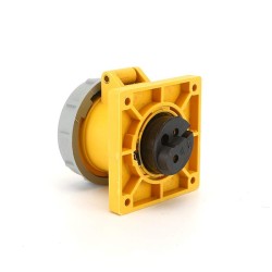 Waterproof Industrial Connector Socket 3Pin 32A 250V 2P+E IP67