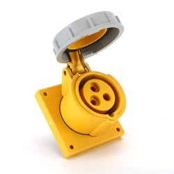 Waterproof Industrial Connector Socket 3Pin 32A 250V 2P+E IP67