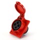 Waterproof Industrial Connector Socket 4Pin 16A 380-415V 3P+E IP44 Waterproof Industrial Connector Socket 4Pin 16A 380-415V 3P+E IP44