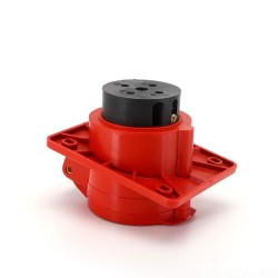 Waterproof Industrial Connector Socket 4Pin 32A 380-415V 3P+E IP44