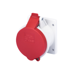 Waterproof Industrial Connector Socket 4Pin 32A 400V 3P+E IP44
