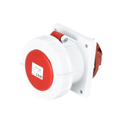 Waterproof Industrial Connector Socket 4Pin 63A 400V 3P+E IP67