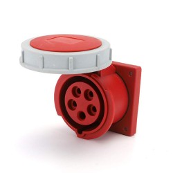 Waterproof Industrial Connector Socket 5Pin 16A 380-415V 3P+E+N IP67