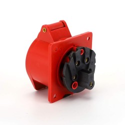 Waterproof Industrial Connector Socket 5Pin 32A 380-415V 3P+E+N IP44