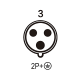 Waterproof Industrial Connector Socket 3Pin 32A 230V 2P+E IP67 Waterproof Industrial Connector Socket 3Pin 32A 230V 2P+E IP67