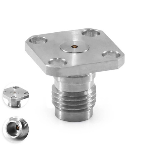 67Ghz Rf Connector 1.85Mm-Kfd 4-Hole Flange Female 67Ghz Rf Connector 1.85Mm-Kfd 4-Hole Flange Female