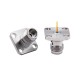 Dc~67Ghz High Precision 1.85Mm Female 4-Hole Flange Rf Coax Connector Dc~67Ghz High Precision 1.85Mm Female 4-Hole Flange Rf Coax Connector