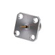 Dc~67Ghz High Precision 1.85Mm Female 4-Hole Flange Rf Coax Connector Dc~67Ghz High Precision 1.85Mm Female 4-Hole Flange Rf Coax Connector