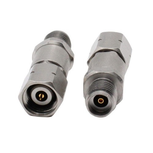 2.4mm Male Plug to 2.92mm Female Jack Stainless Steel Connector 40GHz Coaxial Adapter 2.4mm Male Plug to 2.92mm Female Jack Stainless Steel Connector 40GHz Coaxial Adapter