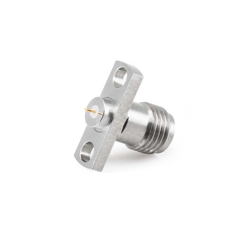 2.92mm Female Connector 2-Hole Flange Mount Stainless Steel 40GHz High Frequency RF Coaxial Connector 2.92mm Female Connector 2-Hole Flange Mount Stainless Steel 40GHz High Frequency RF Coaxial Connector