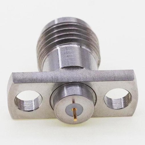 2.92mm Female Connector 2-Hole Flange Mount Stainless Steel 40GHz High Frequency RF Coaxial Connector 2.92mm Female Connector 2-Hole Flange Mount Stainless Steel 40GHz High Frequency RF Coaxial Connector