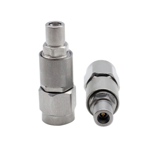 2.92mm Male Plug to SSMP GPO Male Stainless Steel Adapter DC-40GHz 2.92mm Male Plug to SSMP GPO Male Stainless Steel Adapter DC-40GHz