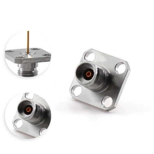 Female 2.92Mm Dc To 40Ghz 4-Hole Flange Outer Contact Through The Wall Female 2.92Mm Dc To 40Ghz 4-Hole Flange Outer Contact Through The Wall