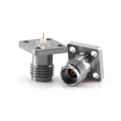 High Frequency 2.92Mm Female 4-Hole Flange Bulkhead Mount Dc To 40Ghz Rf Coax Connector High Frequency 2.92Mm Female 4-Hole Flange Bulkhead Mount Dc To 40Ghz Rf Coax Connector