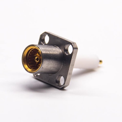 BMA Female Connector Flange with 4 Holes and Long Pin BMA Female Connector Flange with 4 Holes and Long Pin