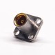 BMA Female Connector for PCB Mount Flange with 4 Holes BMA Female Connector for PCB Mount Flange with 4 Holes