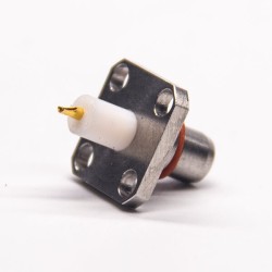 BMA Male Solder Type Connector Flange with 4 Holes for Cable Waterproof