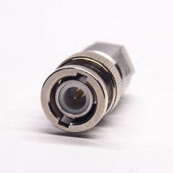50Ohm BNC Connector Straight Type Male Connector Clamp for Cable