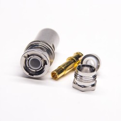 High Frequency BNC Connector Male Type Clamp for Cable