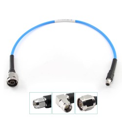 18Ghz N Male To SMA Male Low Loss Test Cable Assembly 0.3M