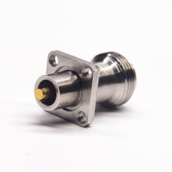 N 4 Hole Flange Connector High Frequency Female Type Connector