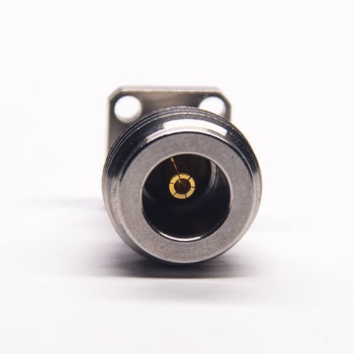 N Female Connector Flange with 4 holes for PCB Mount N Female Connector Flange with 4 holes for PCB Mount