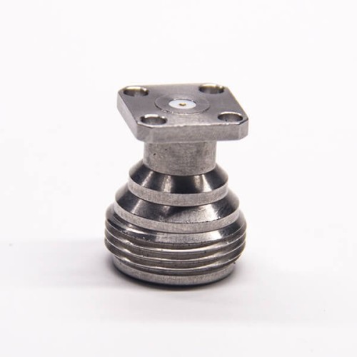 N Female Connector Flange with 4 holes for PCB Mount N Female Connector Flange with 4 holes for PCB Mount