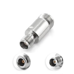 N Female To TNC Female Rf Coax Connector 18Ghz Stainless Steel Adapter