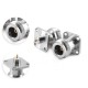 N-Kfd Female 18Ghz 4-hole Flange Bulkhead Pcb Mount Sloder High Frequency Rf Coax Connector