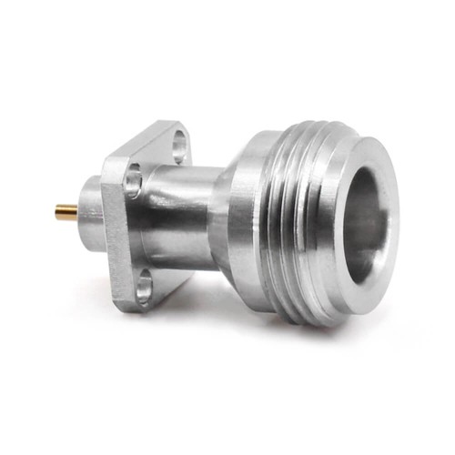 N-Kfd Female 18Ghz Receptable Bulkhead Mount 4-Hole Flange Rf Coax Connector