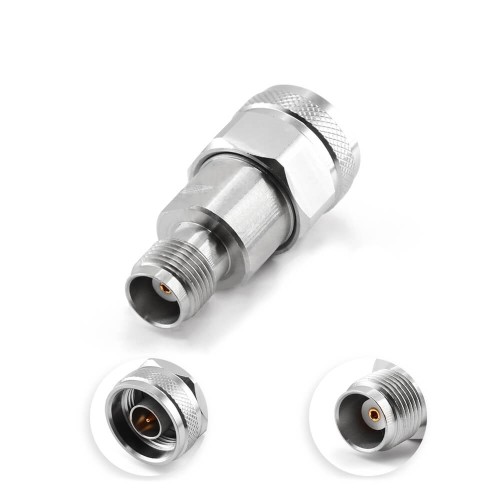 N Male To TNC Female Rf Coax Connector 18Ghz Stainless Steel Adapter N Male To TNC Female Rf Coax Connector 18Ghz Stainless Steel Adapter