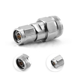 N Male To Tnc Male Rf Coax Connector 18Ghz Stainless Steel Adapter