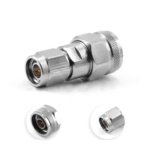 N Male To Tnc Male Rf Coax Connector 18Ghz Stainless Steel Adapter