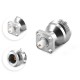 N-Type High Frequency Female 18G N-Kf Bulkhead Mount 4-Hole Flange Rf Coax Connector