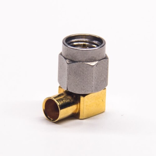 Right Angle SMA Male Connector Gold Plated Right Angle SMA Male Connector Gold Plated