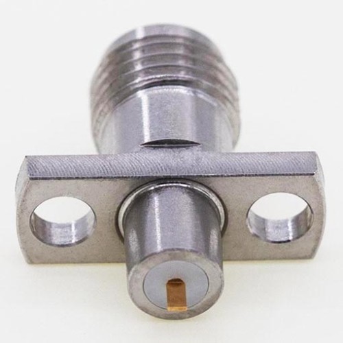 SMA Female Connector, 12.7 x 4.8mm / 0.500 x 0.190inch Flange, 0.8mm Horizontal Flat Pin SMA Female Connector, 12.7 x 4.8mm / 0.500 x 0.190inch Flange, 0.8mm Horizontal Flat Pin