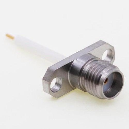 SMA Female Connector, 12.7 x 4.8mm / 0.500 x 0.190inch Flange w/Cylindrical Contact SMA Female Connector, 12.7 x 4.8mm / 0.500 x 0.190inch Flange w/Cylindrical Contact