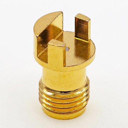 SMA Female PCB Connector, Φ7.5mm / .295″ Straight Jack, Φ0.3 x 0.6mm (L) Pin SMA Female PCB Connector, Φ7.5mm / .295″ Straight Jack, Φ0.3 x 0.6mm (L) Pin