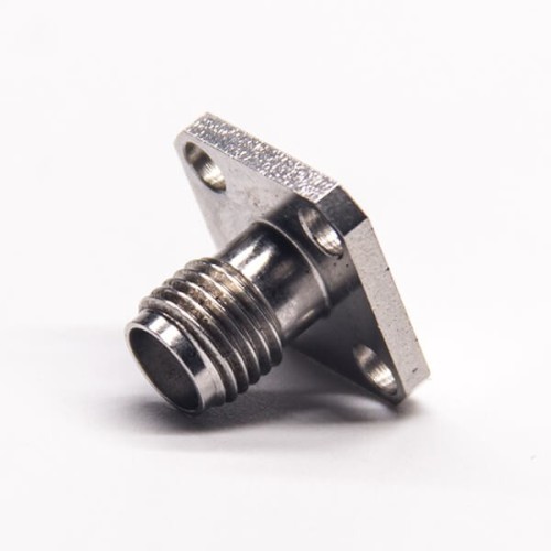 SMA Female Straight Flange Panel with 4 Holes for PCB SMA Female Straight Flange Panel with 4 Holes for PCB
