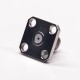 SMA Female Straight Flange Panel with 4 Holes for PCB SMA Female Straight Flange Panel with 4 Holes for PCB