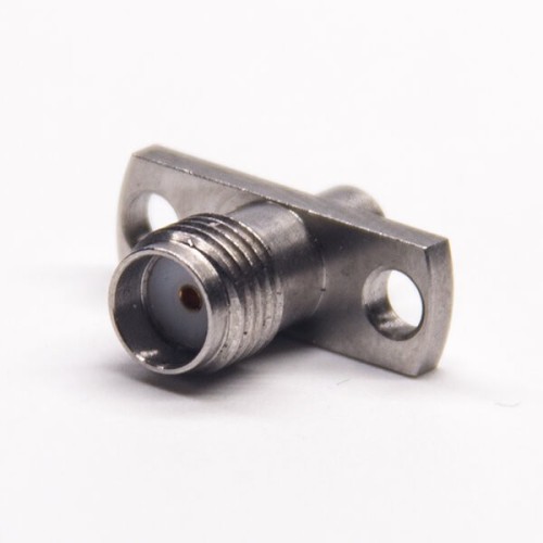 SMA Female Straight Flange with 2 Holes Straight for PCB SMA Female Straight Flange with 2 Holes Straight for PCB