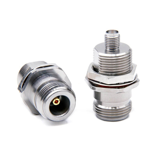 SMA Female To N Female 18Ghz Bulkhead Mount Waterproof Stainless Steel Rf Coax Connector SMA Female To N Female 18Ghz Bulkhead Mount Waterproof Stainless Steel Rf Coax Connector