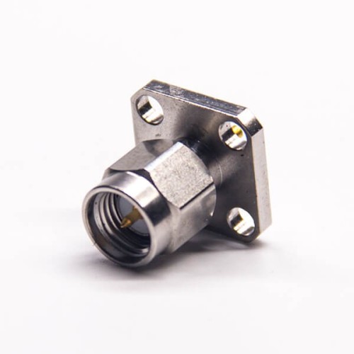 SMA Male Flange with 4 Holes Microwave SMA Male Flange with 4 Holes Microwave