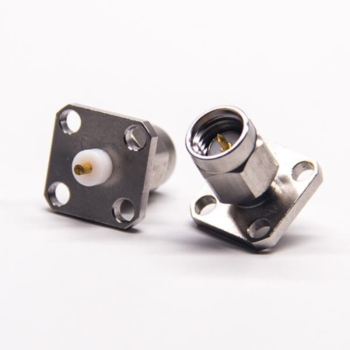 SMA Male Flange with 4 Holes Microwave SMA Male Flange with 4 Holes Microwave