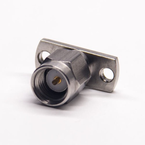 SMA Male Straight Flange with 2 Holes SMA Male Straight Flange with 2 Holes