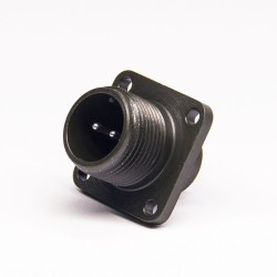 Industrial MS3102A12S-3P Box Receptacle Class A Size 12S 2*16 Solder Pin Contact 2 Pin Connector