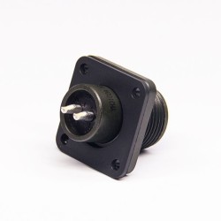 Industrial MS3102A12S-3P Box Receptacle Class A Size 12S 2*16 Solder Pin Contact 2 Pin Connector 5pcs